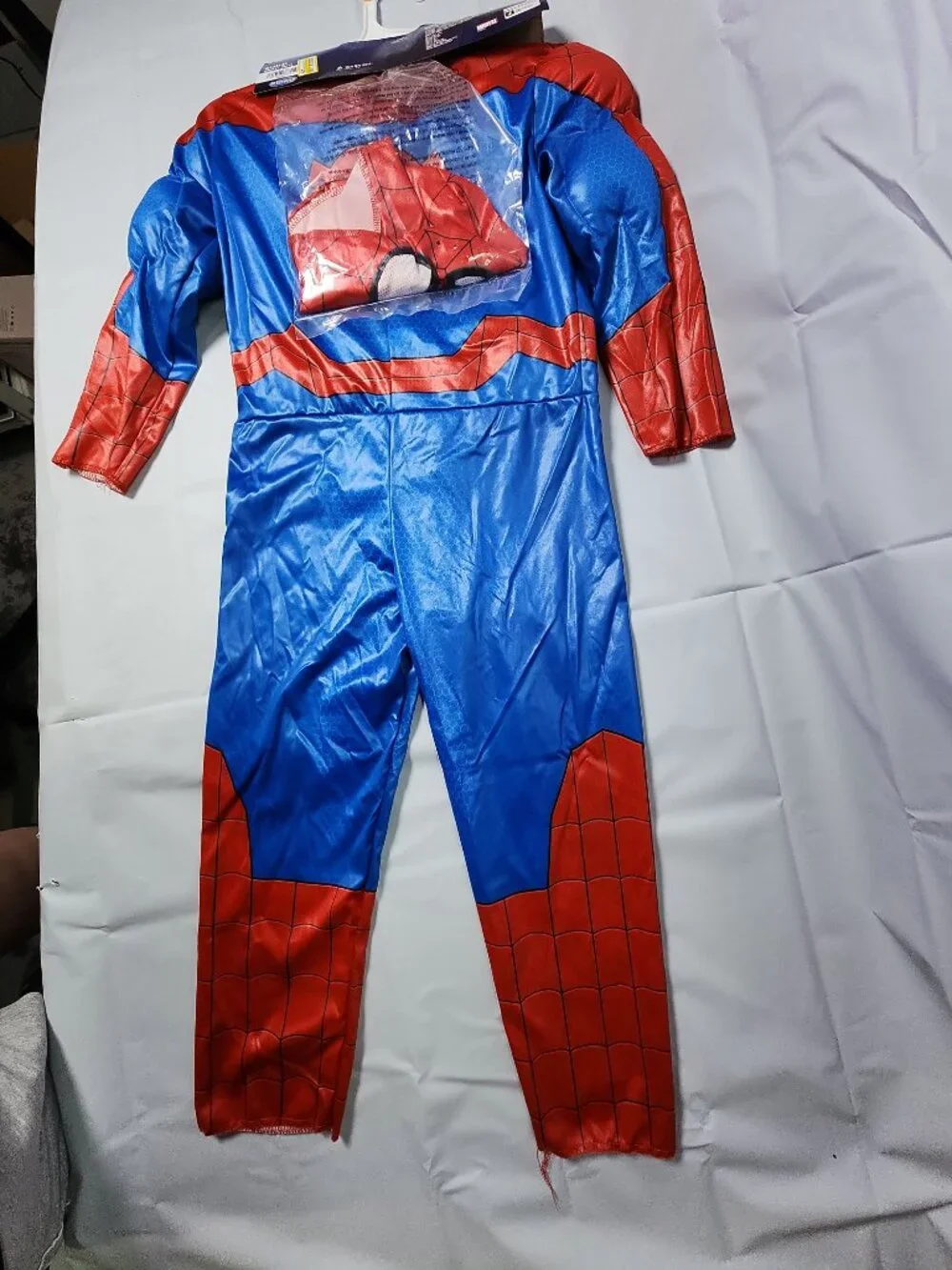 Spiderman Kid's Reflective Muscle Jumpsuit Halloween Costume 6-7 Small Marvel